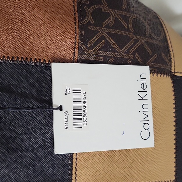 Calvin Klein Dark Brown Monogram Tote - Picture 6 of 11